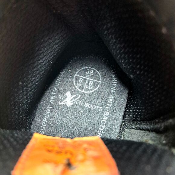 NexGen Men's Black Leather Lace-Up Motorcycle Biker Boots Size 8 Vintage - Picture 2 of 16